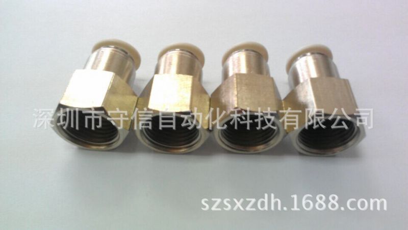 原装台湾airtac亚德客二通接头apcf401apcf1604内螺纹直通接头