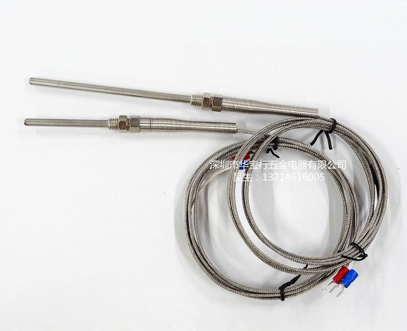 k型热电偶长针感温探头线温度传感器温控探头线k型探针式感温线
