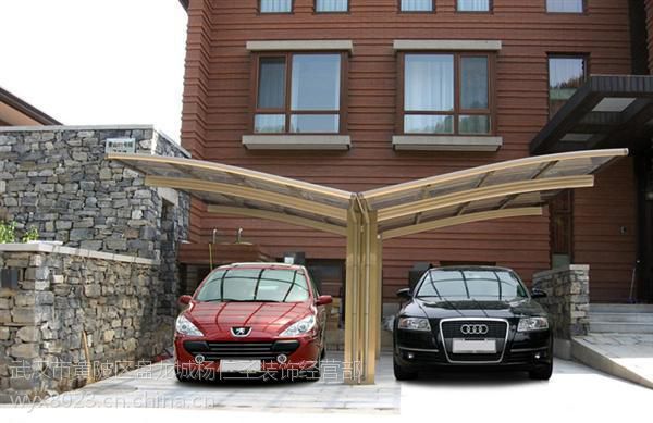 武汉华润批发别墅车棚花园停车雨棚汽车遮阳棚武汉车棚