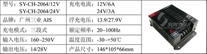 智能充电器参数表