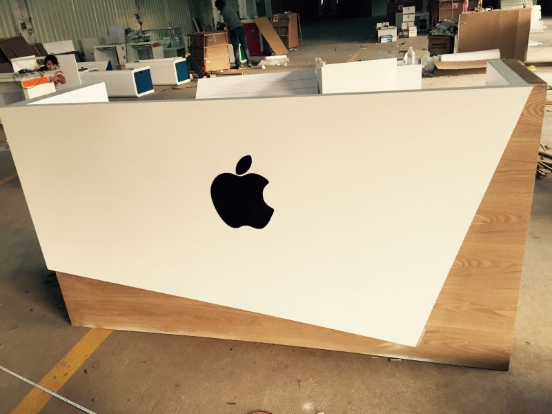 电信营业厅受理台沈阳市移动联通4g手机柜台缴费业务前台烤漆收银台