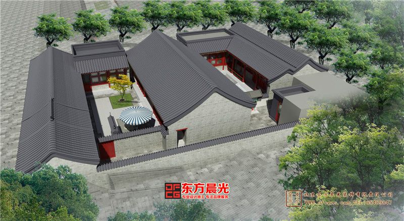 四合院裝修古樸而又莊重,擷取北京四合院