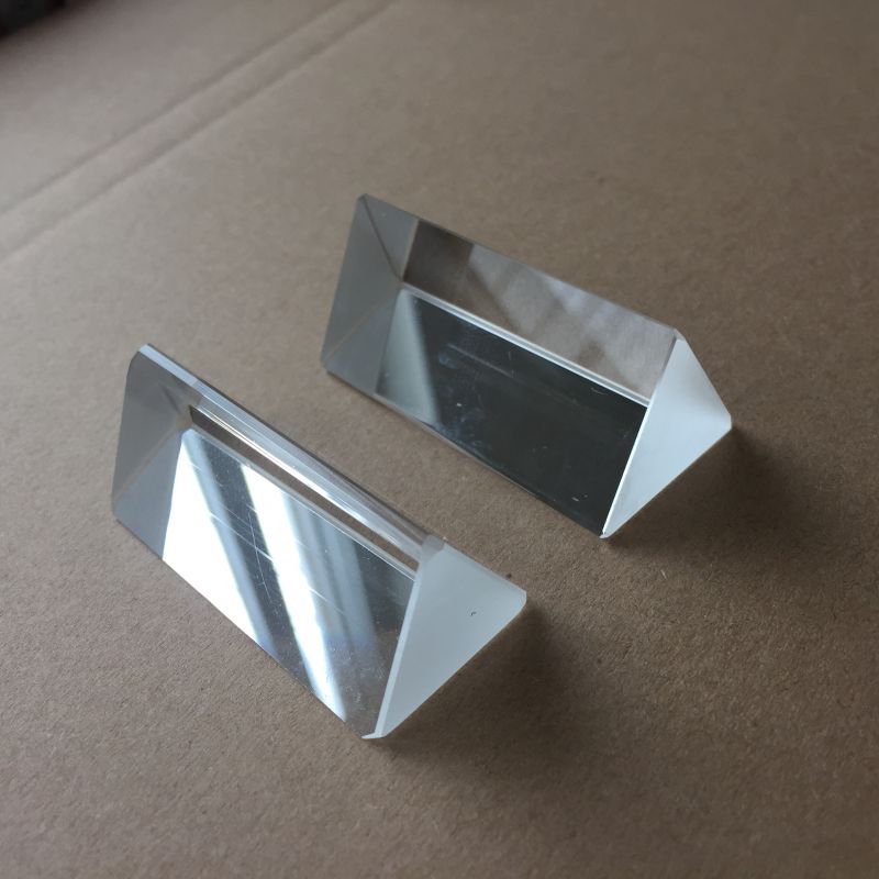 晶莹光学棱镜加工光学玻璃镜头60度等边三棱镜物理实验三菱镜