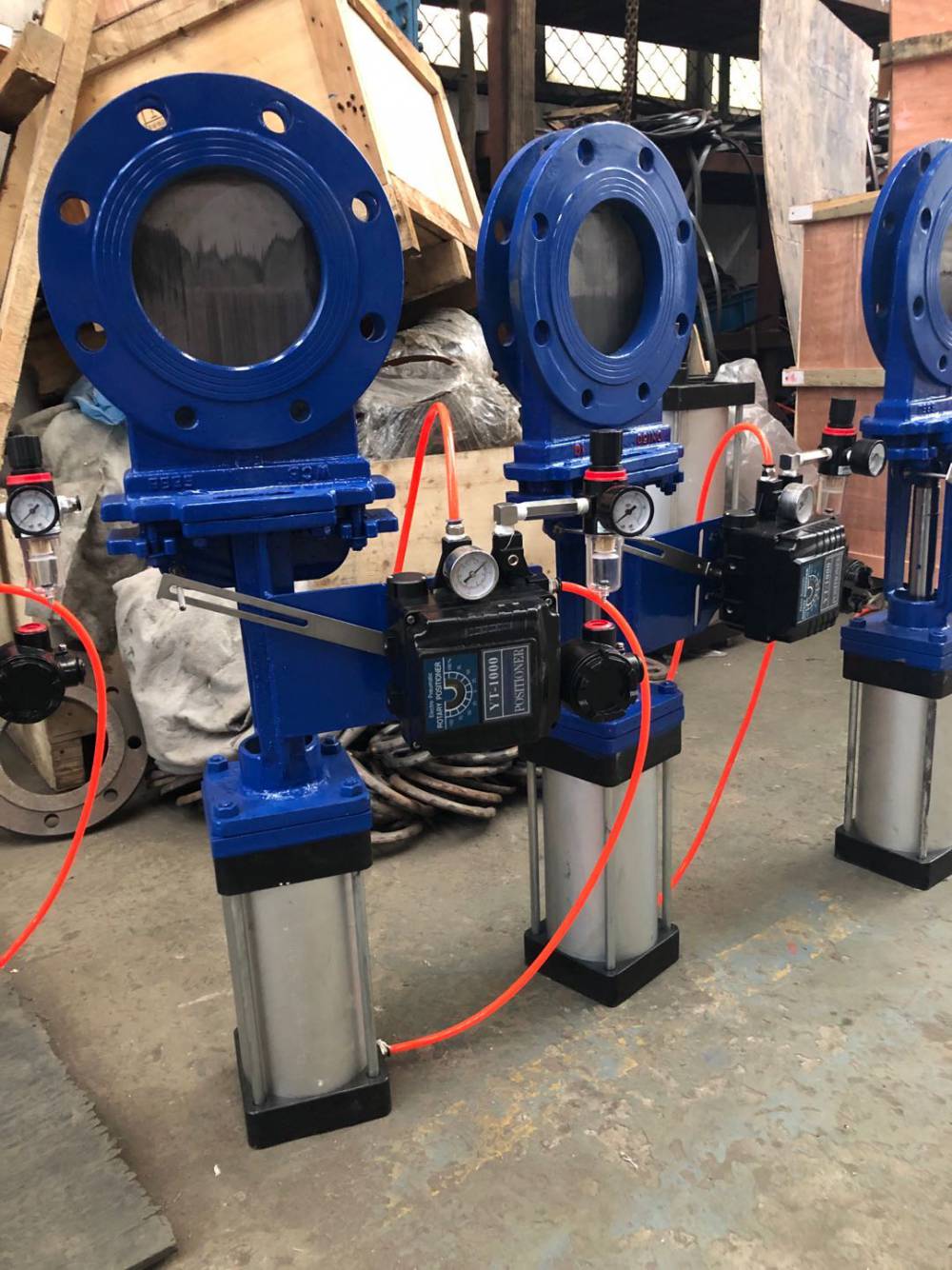 z673x-10c,z673h,z673y气动刀型闸阀,对夹式气动刀闸阀,***不锈钢刀型