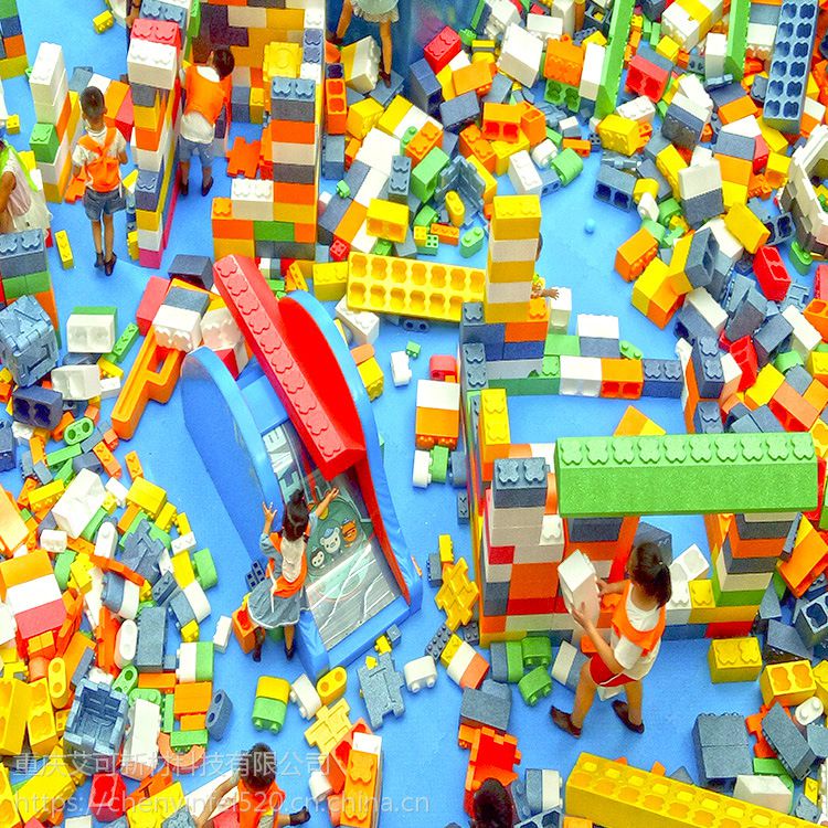 epp大型积木主题乐园儿童游乐场拼搭积木城堡娱乐设备