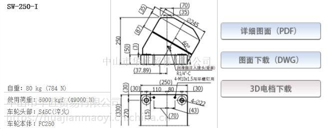 日本井口机工（ISB）特殊车轮SW-50-I SW-70-I SW-80-I - 中国供应商