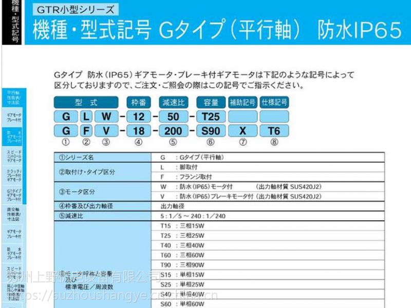 日本GTR日精减速机型号GFW-15-5-T60 - 供应商网