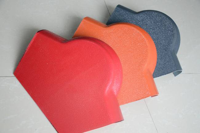 湖北恩施树脂瓦屋顶瓦配件正脊瓦末端仿古琉璃瓦脊瓦封头