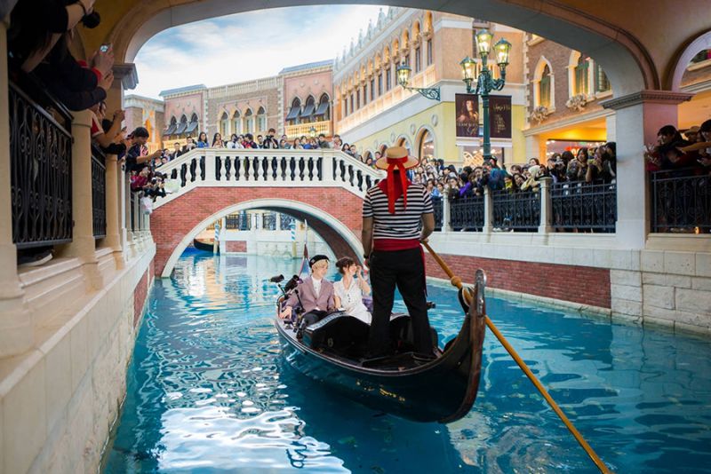 大唐木业g02供澳门威尼斯大连水上酒店7米贡多拉载人游船两头尖木船