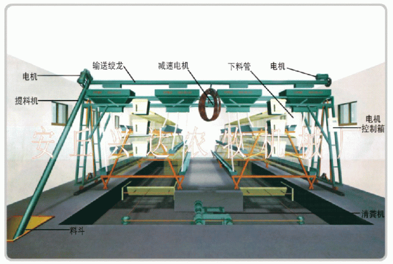 蛋鸡自动喂料机零部件图片