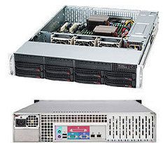 超微 CSE-825TQ-563LPB 2U八盘位带560W电源热插拨机箱