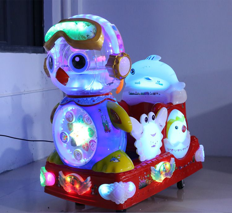 儿童投币摇摇车企鹅儿童摇摆机企鹅总动员儿童投币摇摇车