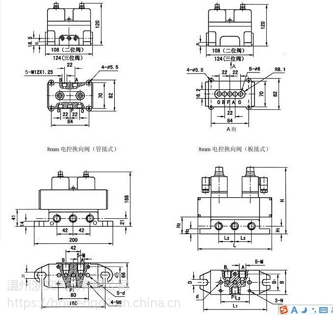 二位五通电磁阀示意图图片