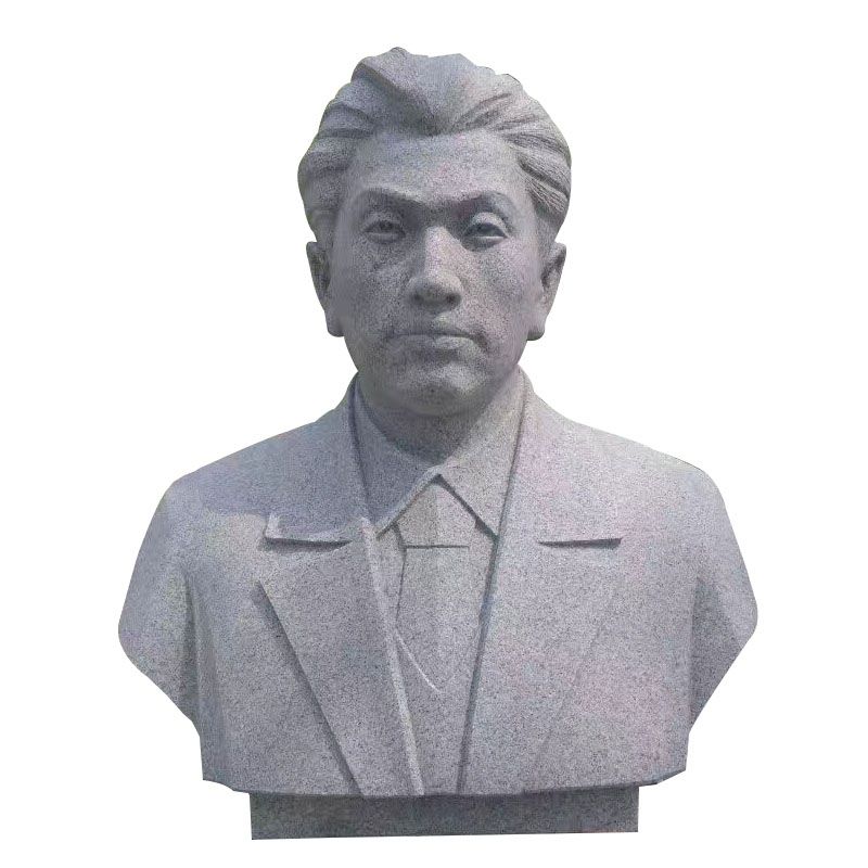 石雕人物花岗岩革命历史名人胸像雕塑摆件曲阳万洋雕刻厂家定做
