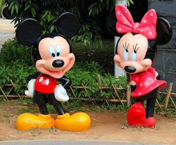 原著米老鼠唐老鸭广场卡通工艺品迪尼斯童话雕塑