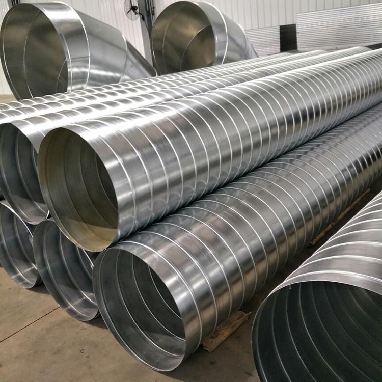 镀锌白铁皮通风管道螺旋风管亚北白铁皮风管