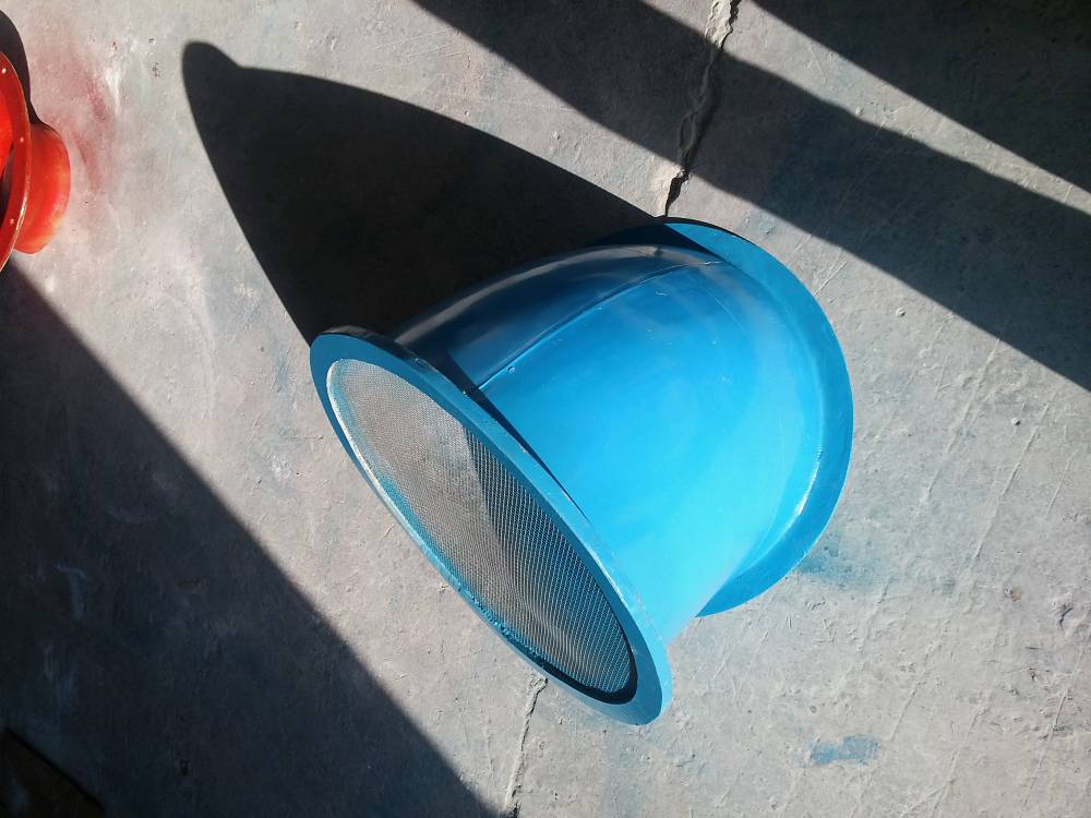 轴流风机防雨罩45度玻璃钢风机防雨罩润飞玻璃钢