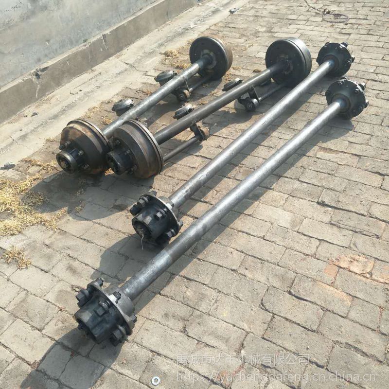 农用拖车后轴拖拉机拖斗后桥总成达丰机械生产挂车车桥气刹油刹轴