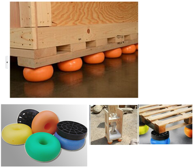 shockokee减压缓冲防震球可与黑色增高垫搭配重复使用