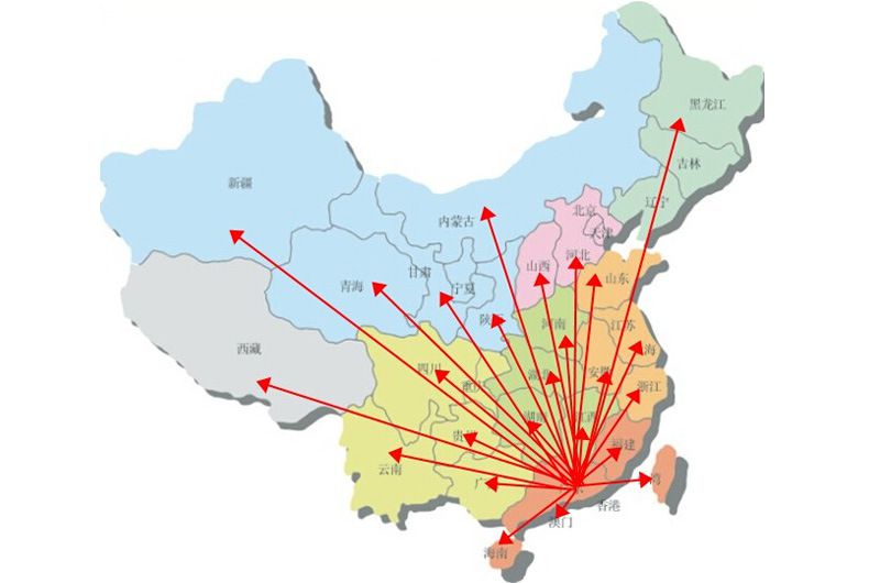 广州奥凌数控 销售网络图