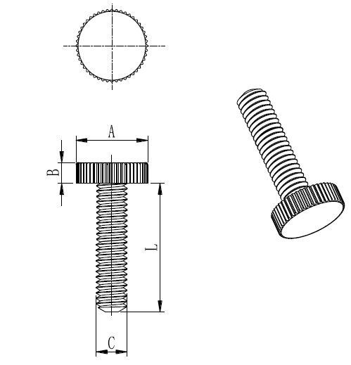 【厂家供应 塑料滚花螺丝 塑胶尼龙双圆头螺丝 m6*30kg 本色】价格_厂