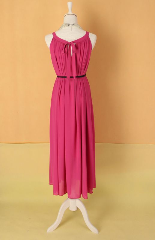 2014大裙摆纯色长裙甜美女士长裙纯色女士连衣裙百顺服装