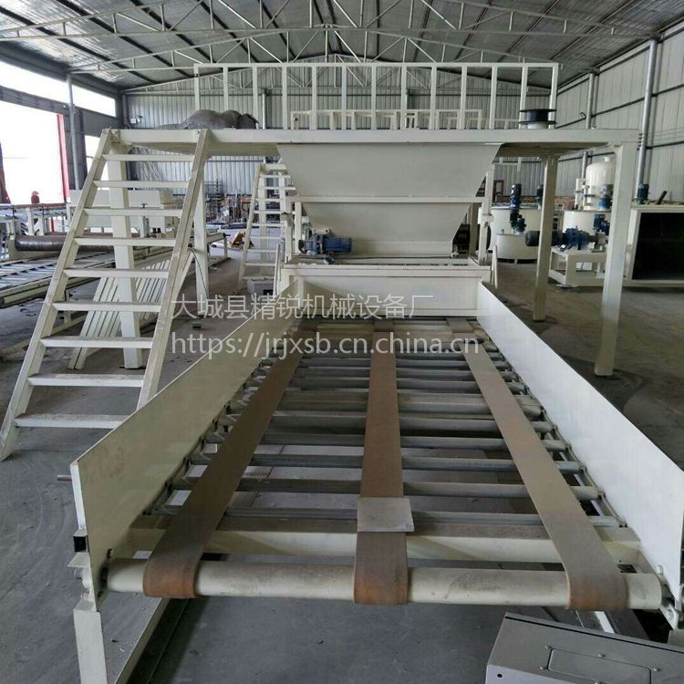 精锐匀质水泥基聚苯板切割设备 匀质保温板生产线价格