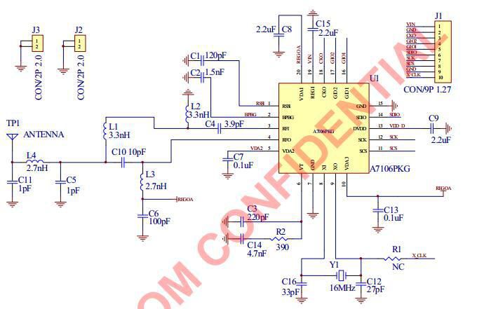 笙科a710624g射频收发低功耗数据传输芯片qfn20原装供应