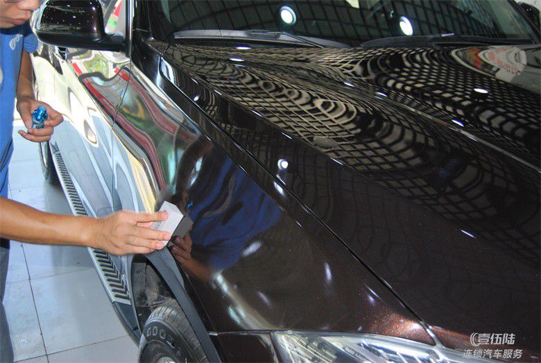 广州天河区漆面美容宝马x5威美特汽车镀晶
