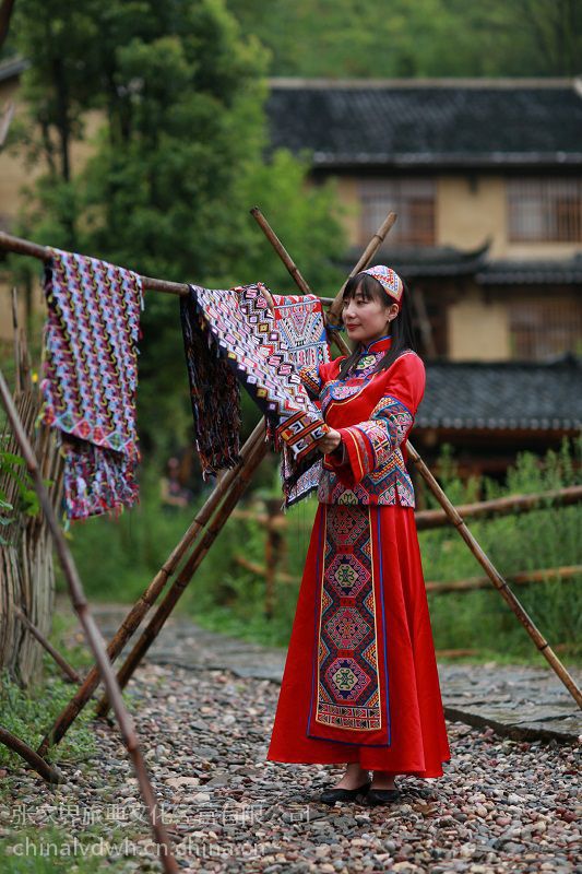 乖幺妹土家织锦西兰卡普土家族女装定做