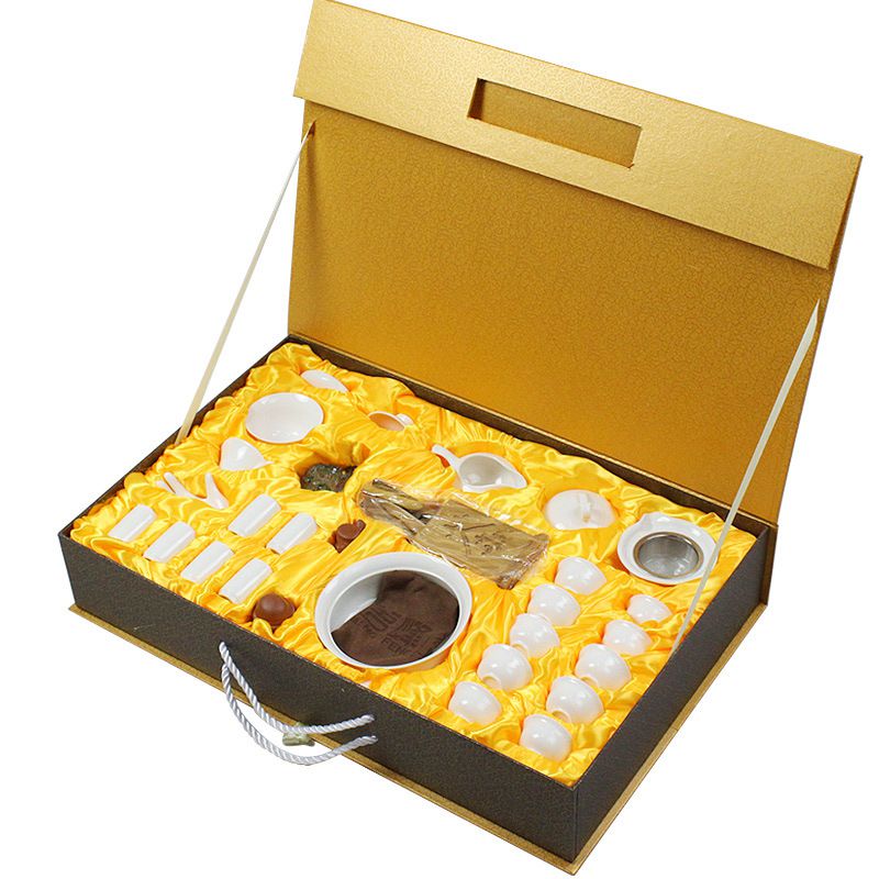 功夫茶具包装盒陶瓷杯具礼盒茶具纸盒定制瓷器外包装设计