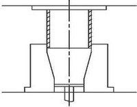 同心异径管的缩径成形示意图 同心异径管的缩径成形示意图