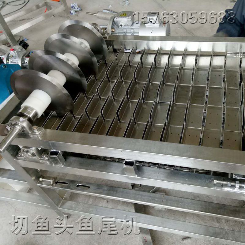 厂家生产销售全不锈钢大型商用切鱼头鱼尾机