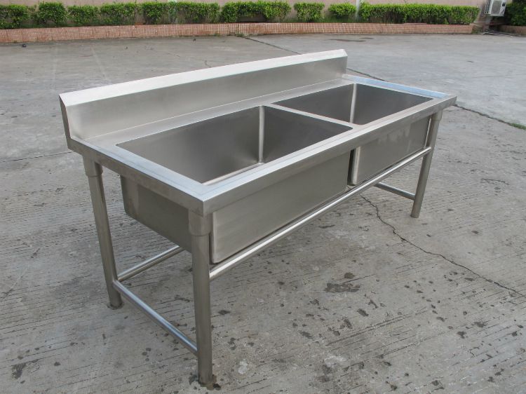 供应不锈钢双星水槽洗菜双大星盆厨房设备工程