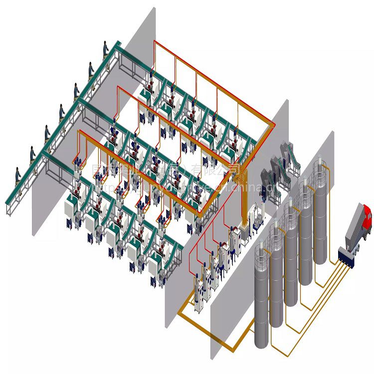 料仓与给料机结合图图片