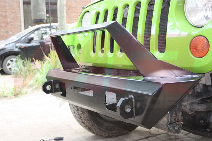 markroad牧马人jk角斗士前杠前越野杠前保险杠防护杠锰钢改装