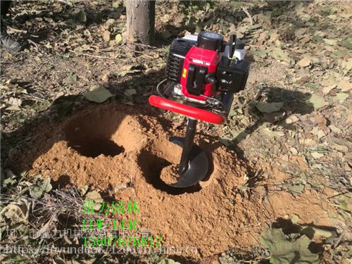 能在硬土质完成作业的手提式植树钻坑机