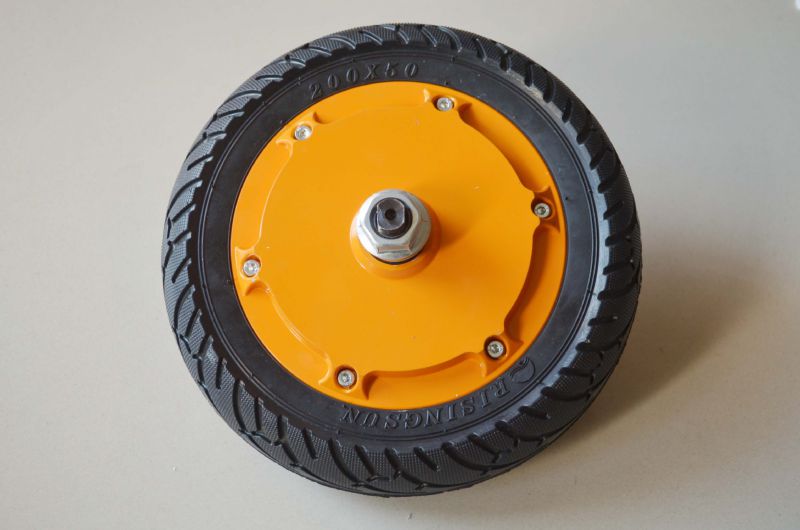 8吋无刷无齿滑板车电机开档68mm带霍尔24v36v48v