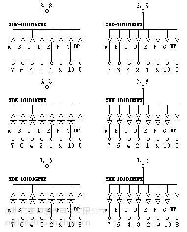 xdk1寸as紅光xdk10106arwd10106bs共陽1英寸一位紅光共陰共陽數碼管