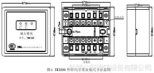 泰和安tx3200a輸入模塊安裝接線圖價格佈線