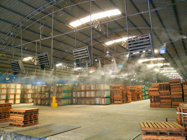 广州鑫奥车间厂房流水线高压微细雾化除尘降温喷雾系统雾化除尘喷嘴