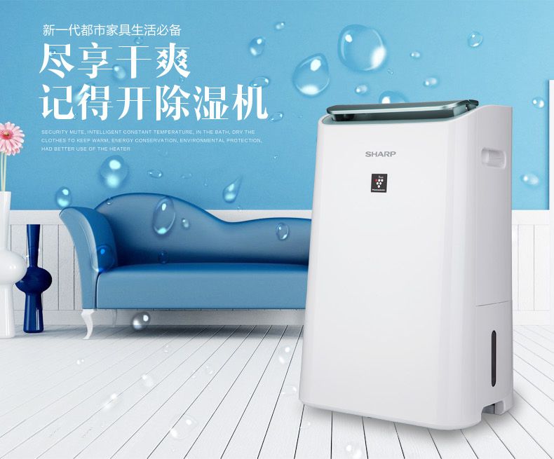 夏普除溼機家用空氣淨化器靜音dwce15fw乾衣抽溼器乾燥機