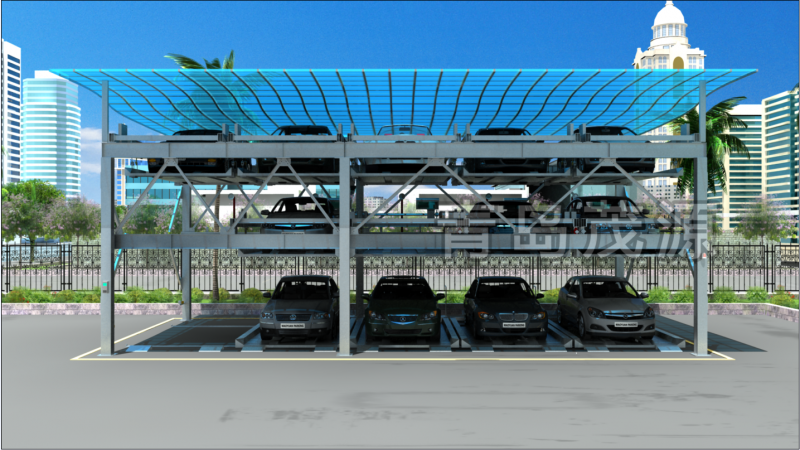 供应立体车库 三层升降横移 青岛茂源停车设备制造有限公司