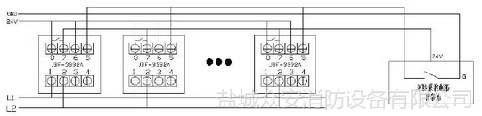 北大青鳥jbf3332a消防水泵啟泵按鈕接線圖佈線使用說明書