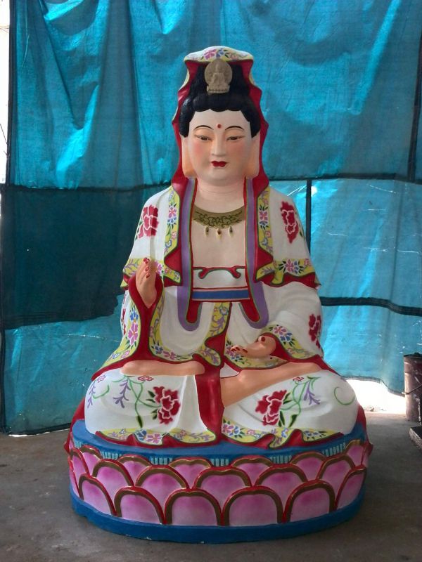 供应西山老母劈山老母观音老母观音菩萨佛像小型树脂佛像