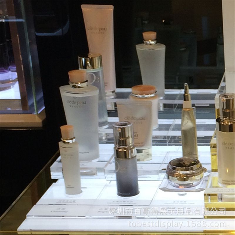 厂家定制亚克力肌肤之钥化妆品展示架 有机玻璃cpb化妆品展示架 价格 厂家 中国供应商