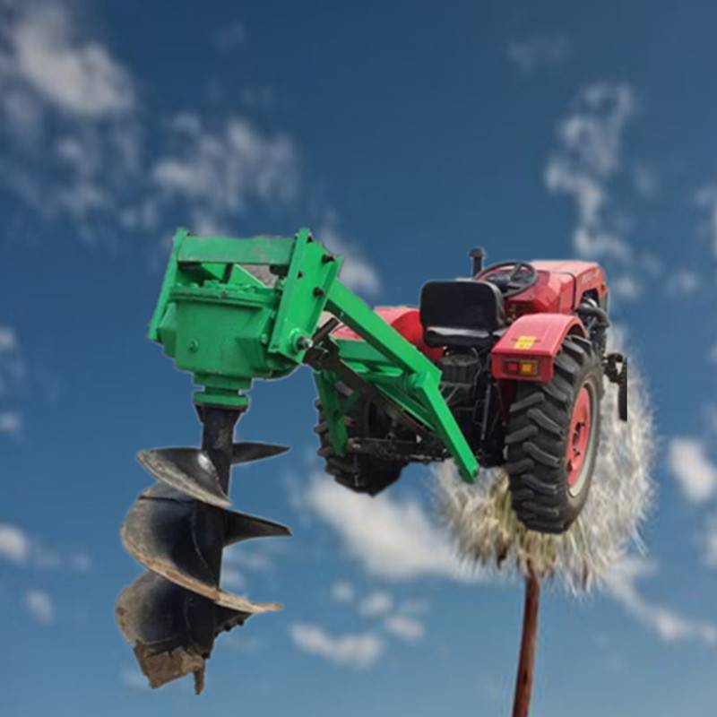 启航手推式汽油植树挖坑机四川省园林大马力刨坑机小型立柱挖坑机价格