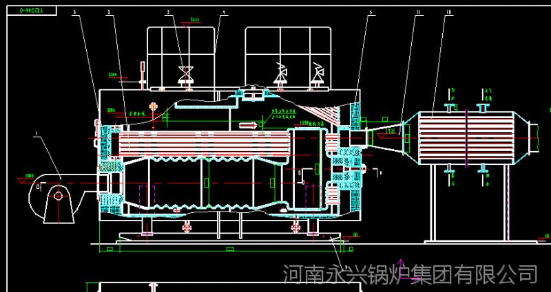 35mw立式常压燃气热水锅炉 供暖锅炉展开循环方式自然循环锅炉安装