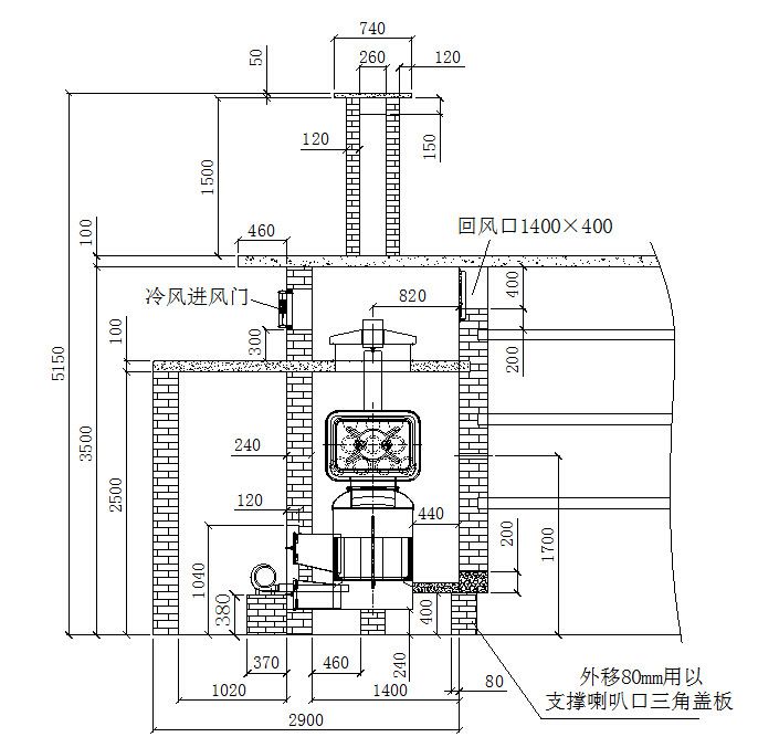 烧烤炉制作尺寸图纸图片