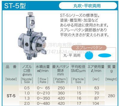 在库日本扶桑精机LUMIN自动雾化喷嘴ST-5-0.5 - 供应商网